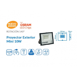 PROYECTOR MINI SMD OSRAM  10W 3200K IP65