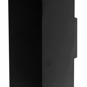 APLIQUE EXTERIOR RECT ANILLO TRANSP 18W NEGRO CCT