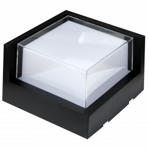 APLIQUE LED EXTERIOR CUADRADO 15W NEGRO CCT