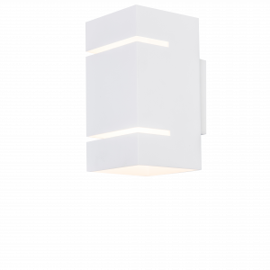 APLIQUE INTERIOR ALUM CUADRADO P/LAMP G9 BLANCO