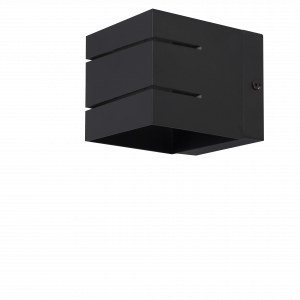 APLIQUE INTERIOR ALUM LUZ.BASC P/LAMP G9 NEGRO