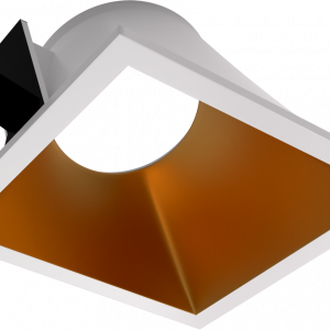 ARO AXIS D95 CUADR.L97W95x60 EMPOT. BLANCO-ORO MAT