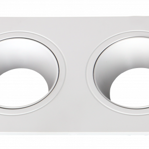 ARO PLS-172-28/2 CUADRADO GU10 BASC. BLANCO