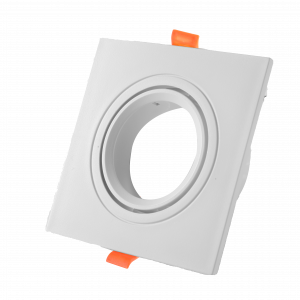 ARO PLS-93-45 CUADRADO GU10 BASC. BLANCO