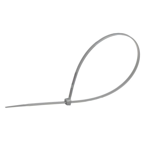 BRIDA GRIS 3.6*300MM NYLON66 IGNIFUGO 100 uds