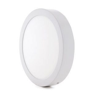 plafon superficie  panel led  blanco redondo 18W CCT