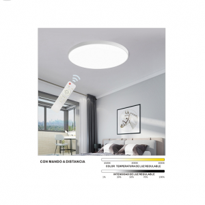 PLAFON REDONDO 470mm BLANCO  72W CON MANDO