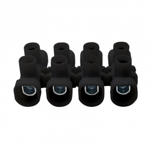 REGLETA DE CONEXIÓN 6mm NEGRA