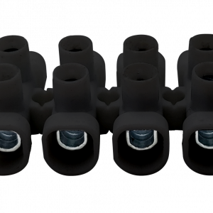 REGLETA DE CONEXIÓN 16mm NEGRA