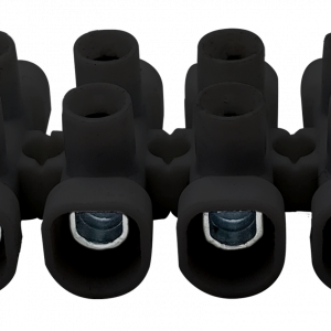 REGLETA DE CONEXIÓN 25mm NEGRA