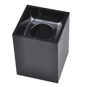 ARO PLS-76-100 CUADRADO GU10 SUP. NEGRO