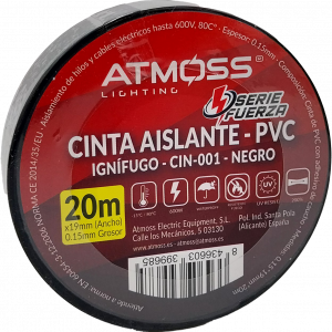 CINTA AISLANTE 19MM*20M NEGRO