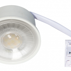 DICROICA LED COMPACTA C/CABLE 8W 3CCT 90?