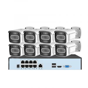 KIT CAMARAS SEG POE TUYA 8CH 5MP 2TB HDD
