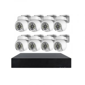 KIT CAMARAS SEG PTZ POE TUYA 8CH 5MP 2TB HDD