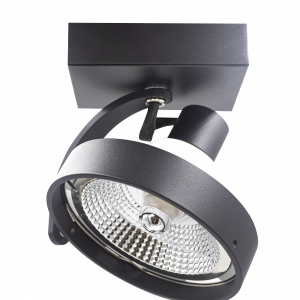TRACK LIGHT SUPERFICIE QR-111  S/BOMBILLA NEGRO