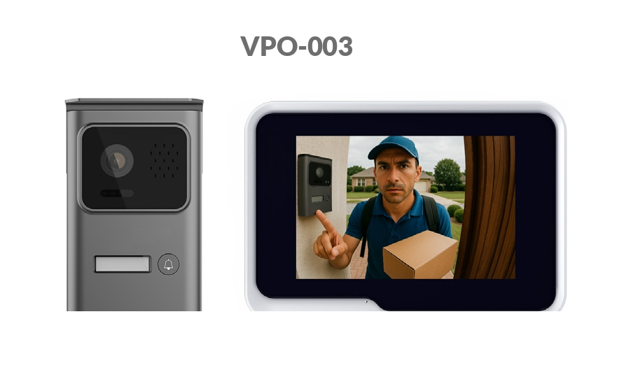 VIDEOPORTERO GRIS C/MONITOR 7" 1080P WIFI TUYA