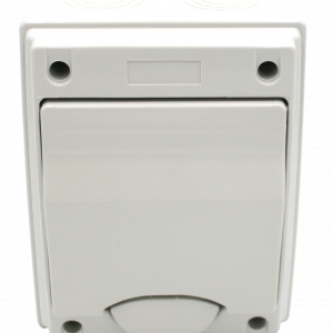 CAJA DIST. SUP 5MOD C/TERMINAL IP65 GRIS OPACA