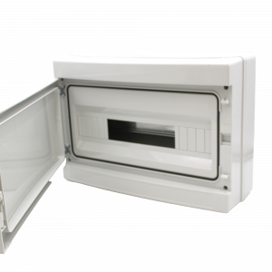 CAJA DIST. SUP 18MOD C/TERMINAL IP65 GRIS OPACA