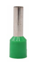 PUNTERA HUECA AISLADA SENCILLA 6mm VERDE (100ud)