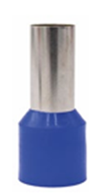 PUNTERA HUECA AISLADA SENCILLA 50mm AZUL (100ud)