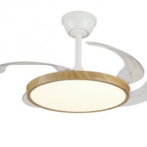 VENTILADOR MELODY-S 30W DC BLANCO+MADERA