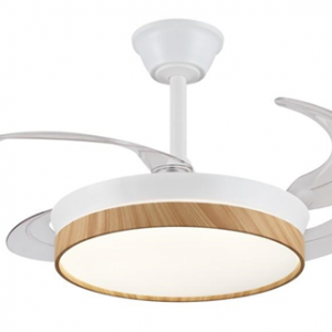 VENTILADOR FIONA-S 30W DC BLANCO+MADERA