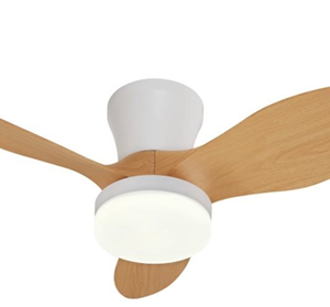 VENTILADOR EMILY-S 30W DC BLANCO+MADERA